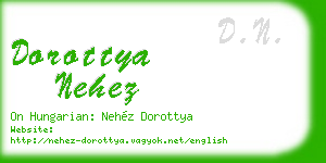 dorottya nehez business card