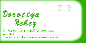 dorottya nehez business card